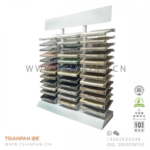 定做-亚克力人造石展架-微晶石展示架