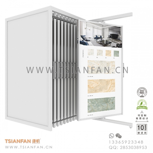 瓷砖抽拉可旋转展示架