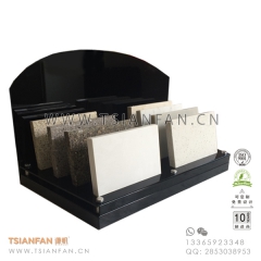 微晶石架子-石英石建材样品展览货架-定制