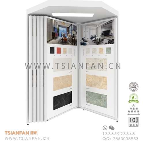 陶瓷翻页展示架-旋转式瓷砖展具-出口品质