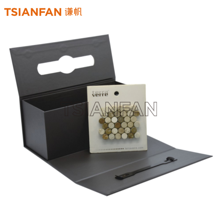 大理石马赛克翻盖样板箱
