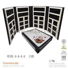 4折页石材样品册-每页8格-塑料样板盒