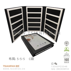 石英石3折页样品册-人造石样板夹-可定做