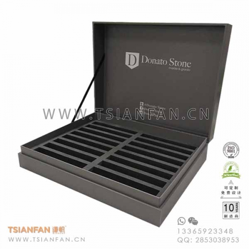 石材翻盖样品箱