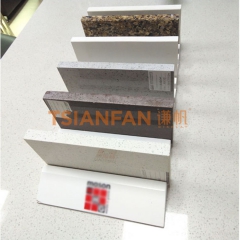 木质白色烤漆-岗石展架-石英石陈列架