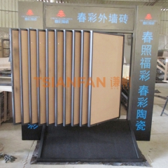 陶瓷翻页促销架-瓷砖小样品翻页架-尺寸可定做