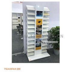 白色烤漆-大理石样板架-花岗石展架-配灯箱