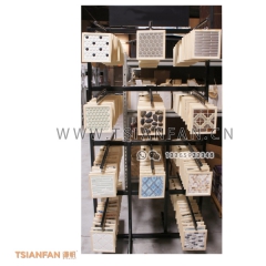 石材马赛克旋转架-石材马赛克展架-源头工厂